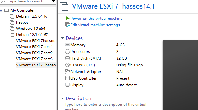 Hassos VMWare ESXi 7-3-run16.png